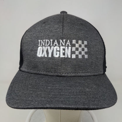 Cap America Men's Strapback Hat Gray Indiana Oxygen Embroidered Logo