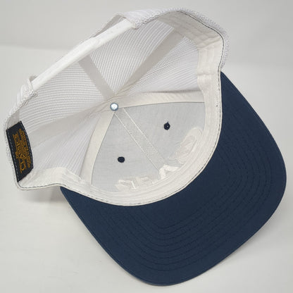 AFP Montana Snapback Mesh Back Trucker Hat Blue One Size Adjustable