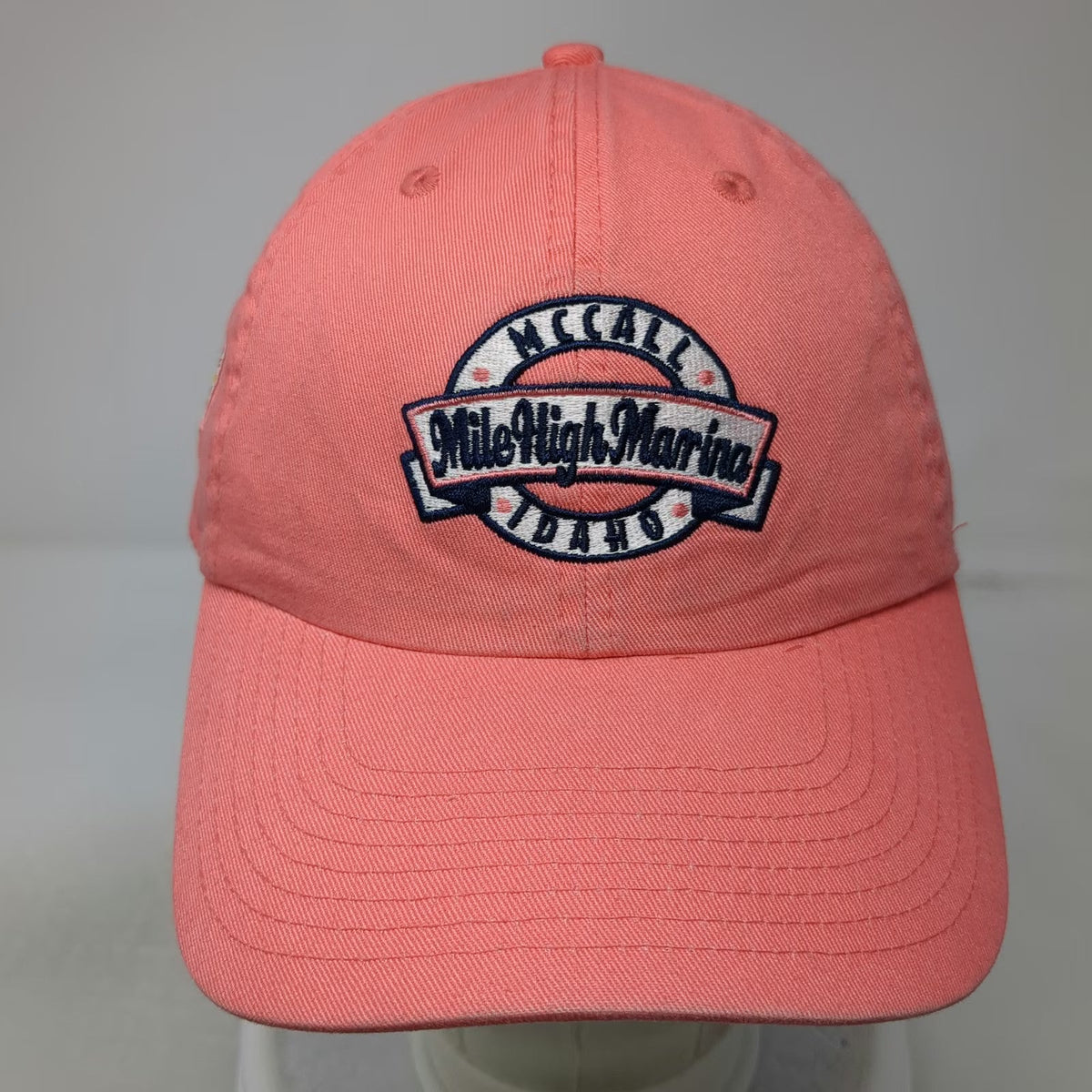 Ahead Mile High Marina McCall Idaho Pink One Size Baseball Cap Slideback Hat