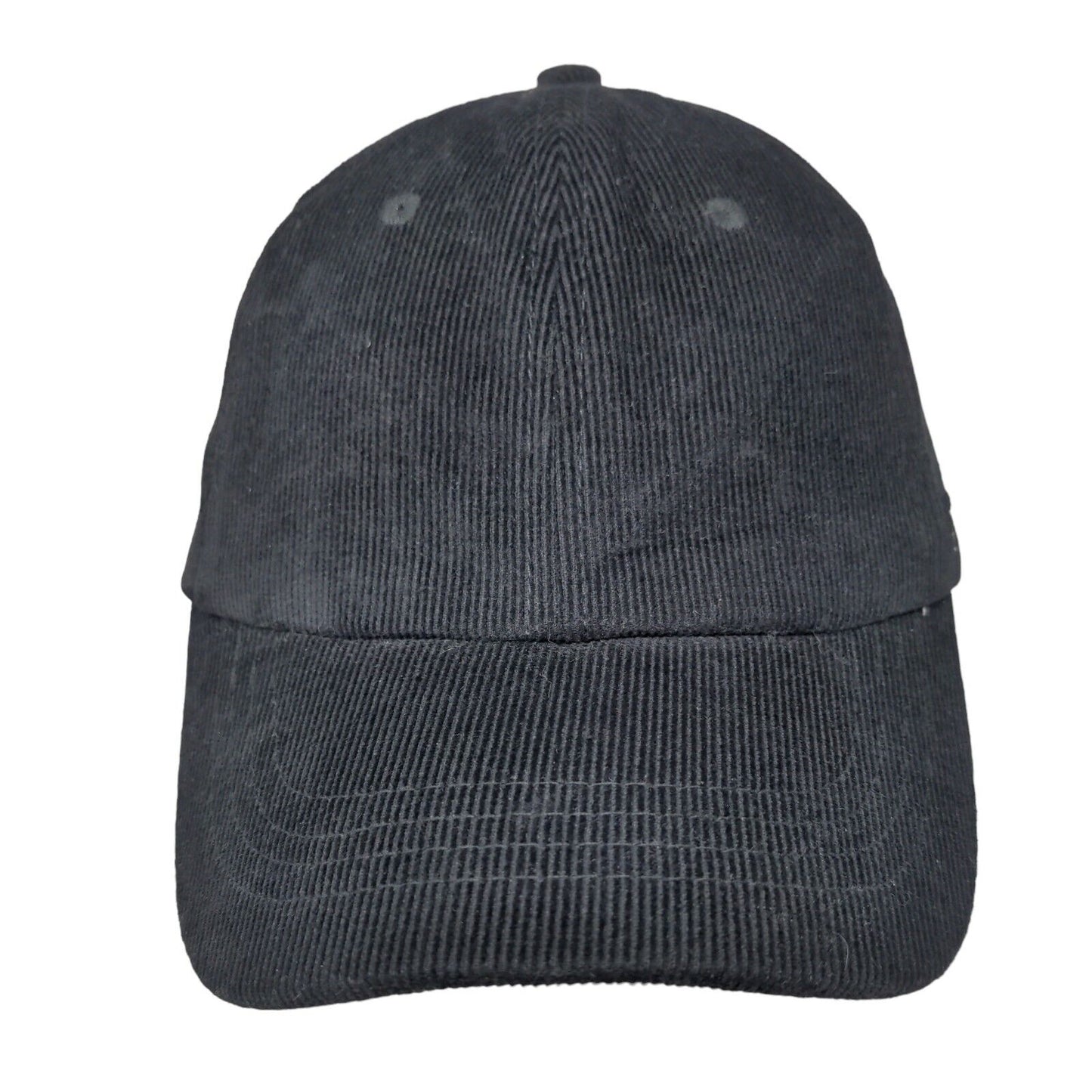 Just Do You Slideback Hat Black One Size Adjustable Corduroy 6 Panel Blank