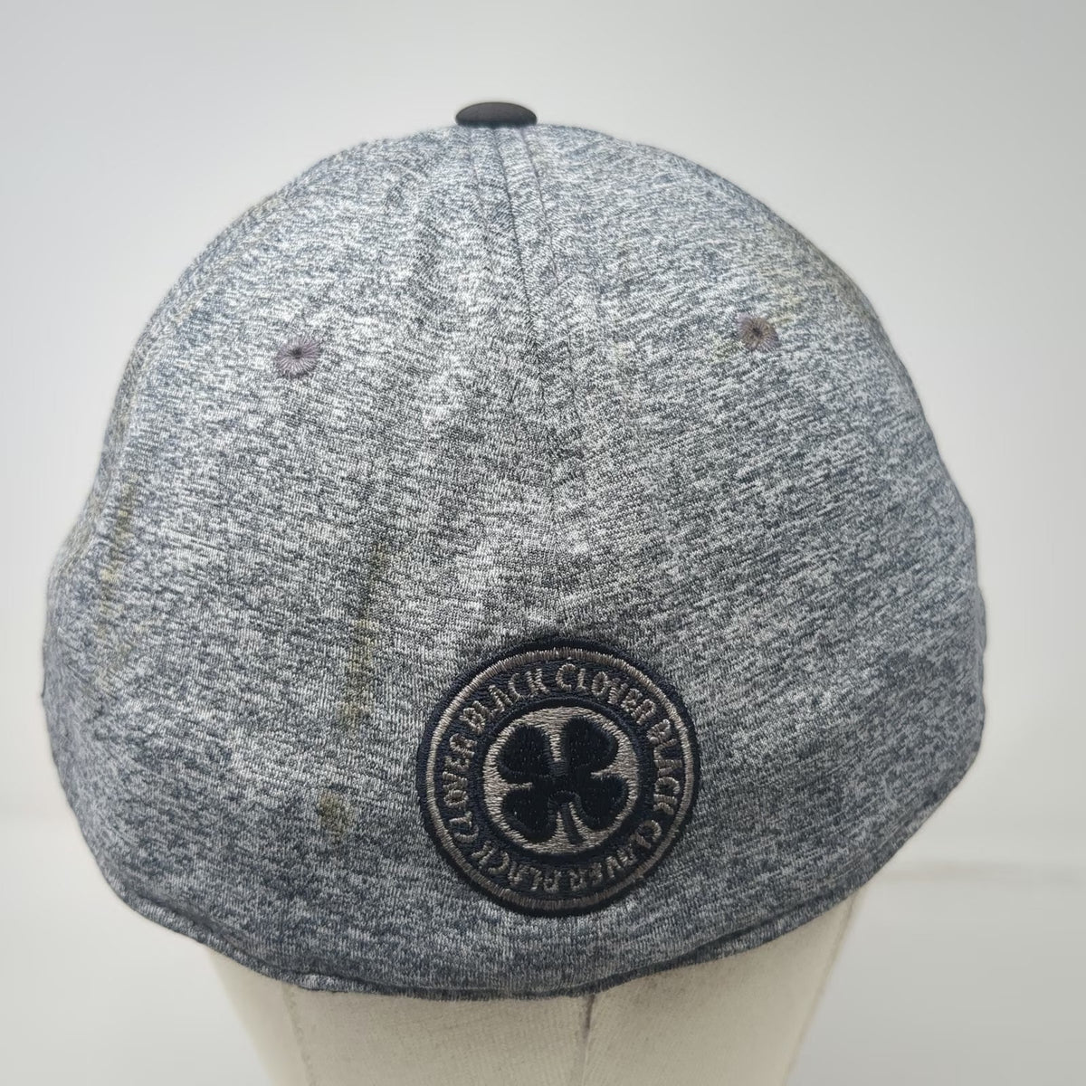 Black Clover Baseball Cap Gray XL Topgolf Las Vegas Live Lucky Memory Fit Hat