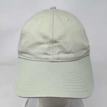 H&M Slideback Hat Green One Size Adjustable Vented Holes Cotton Blank