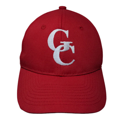 GC Strapback Hat Red Youth Embroidered Adjustable Outdoor Cap