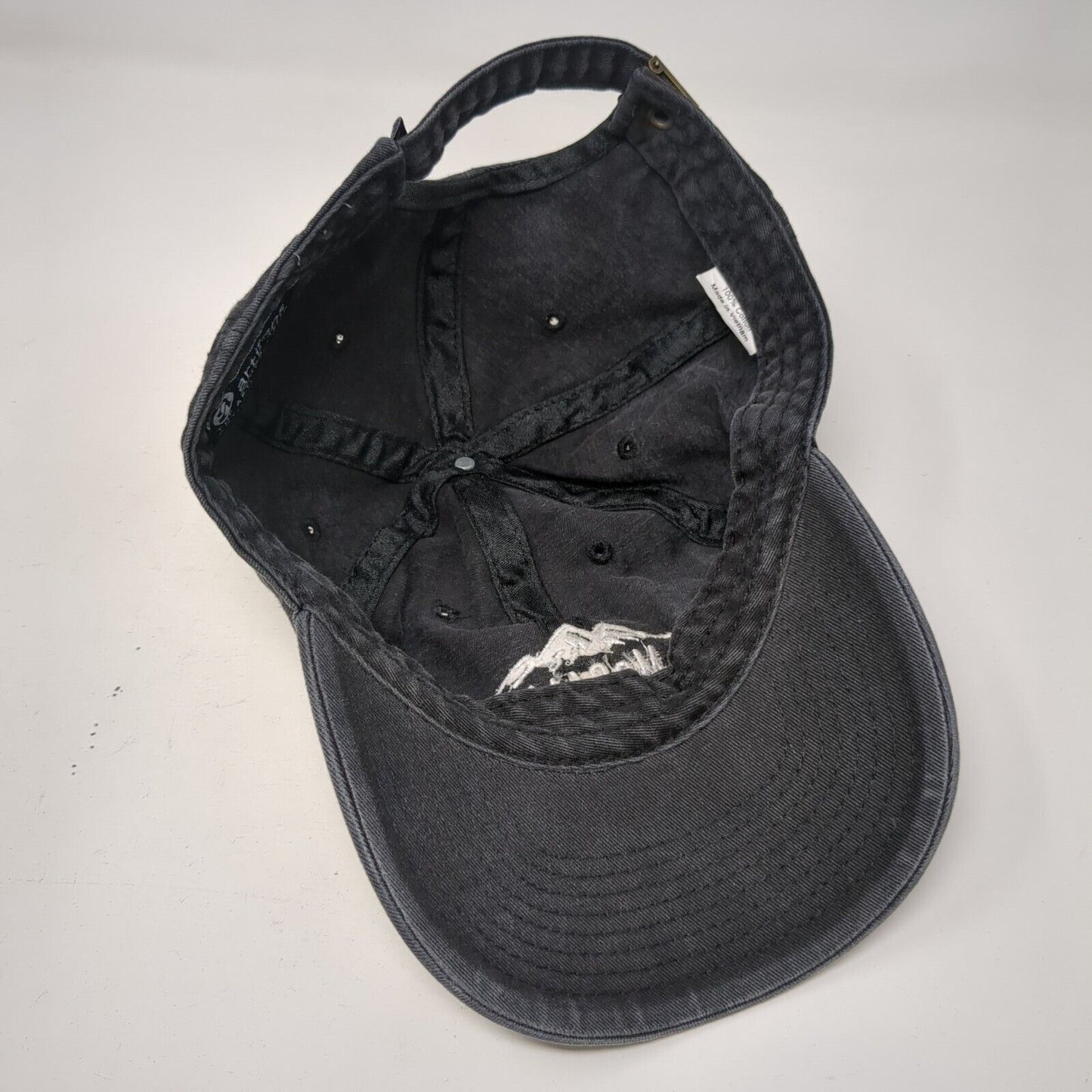 McCall Idaho Slideback Hat Black OSFA Adjustable Embroidered Artisans