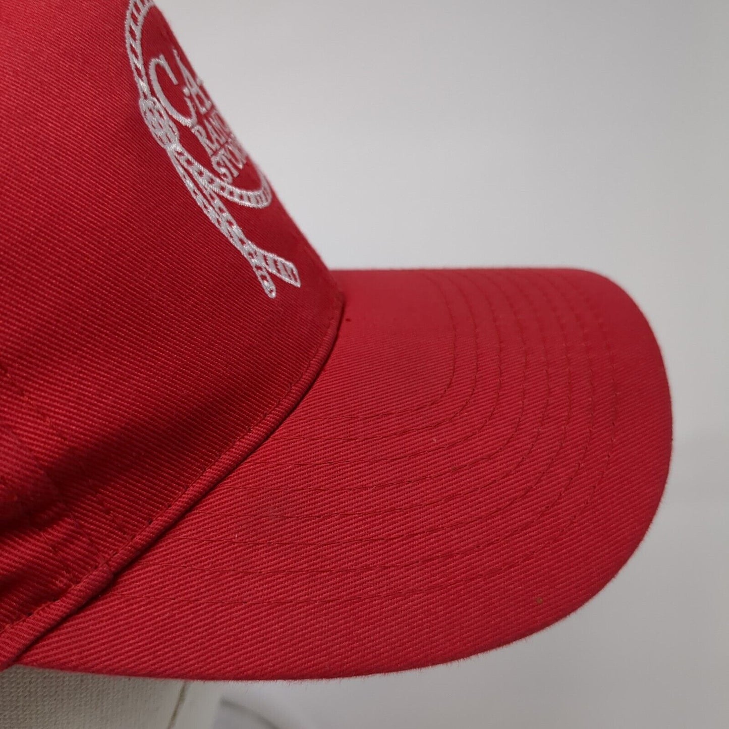C-A-L Ranch Stores 45 Years Snapback Hat Red One Size Adjustable Nissun