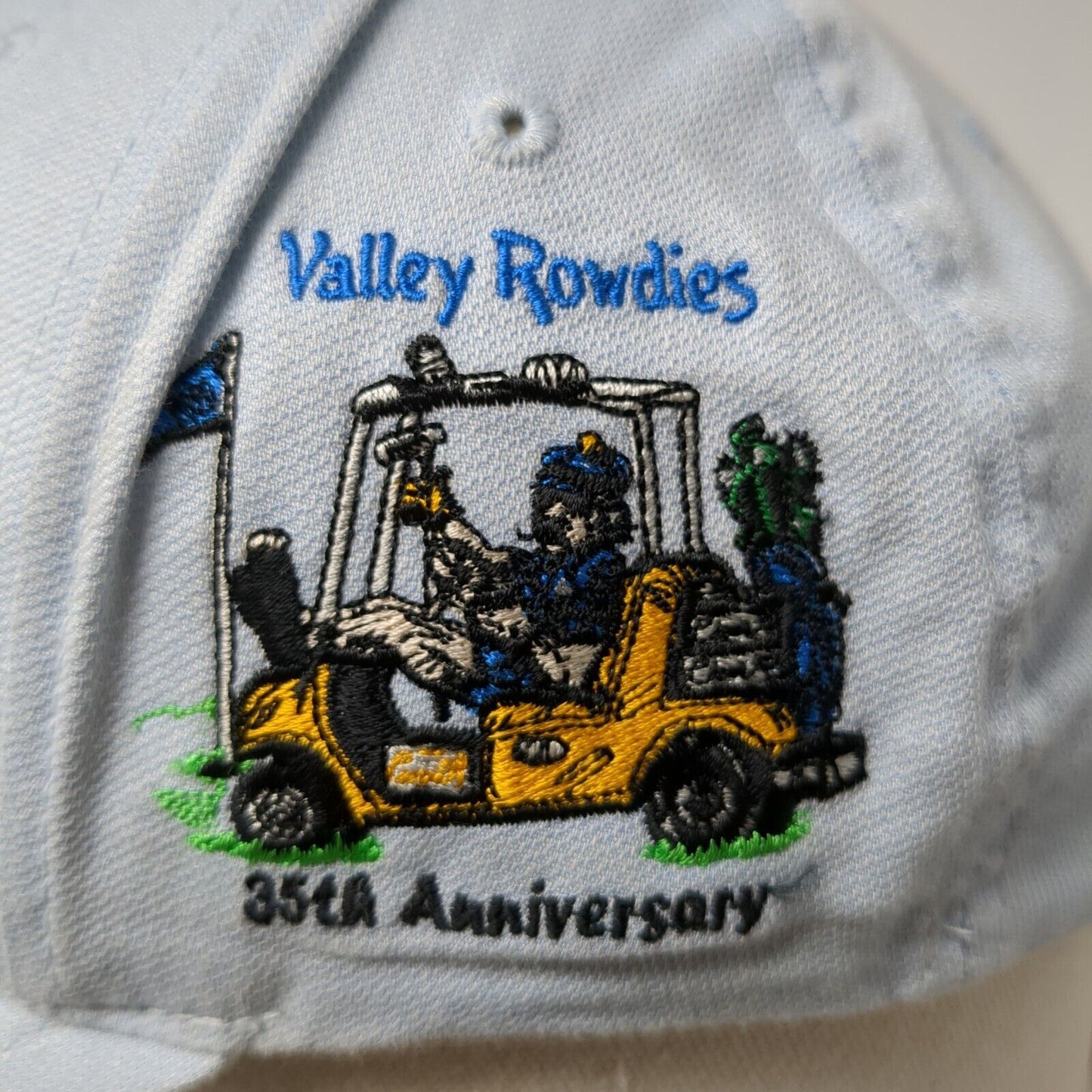 Travis Mathew Snapback Hat Blue One Size Valley Rowdies 35th Anniversary