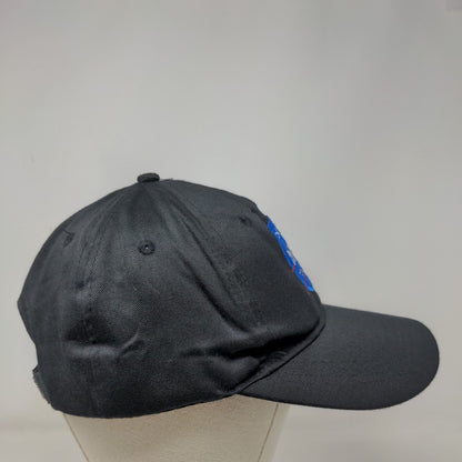 NASA Strapback Hat Black Small Adjustable Embroidered Vent Holes Spirit
