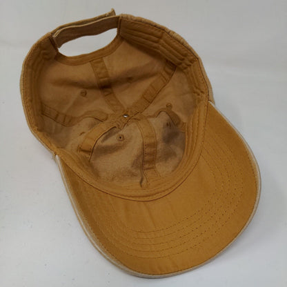 Unbranded Men's Strapback Hat Tan Size OSFM Blank Adjustable