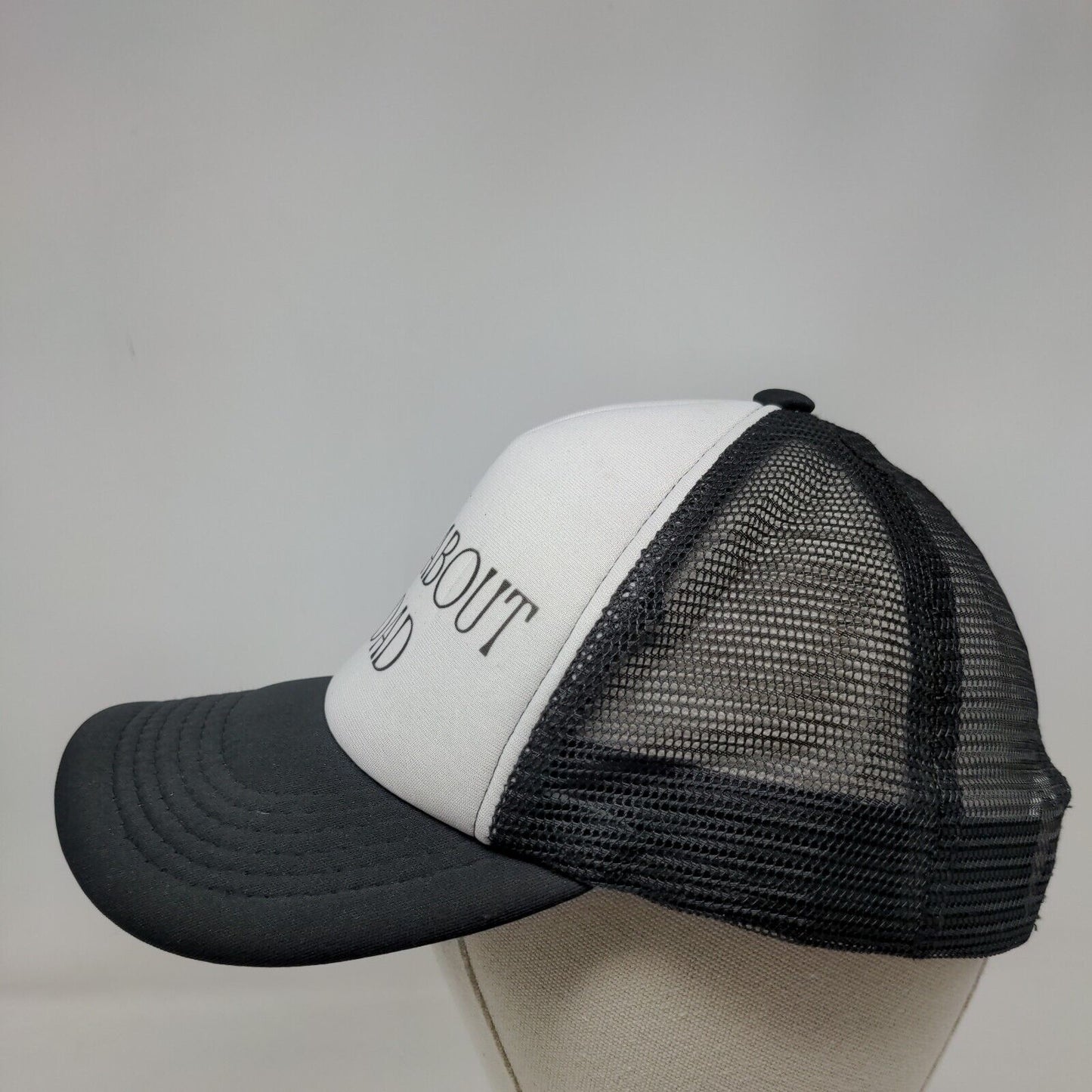 Sorry About My Dad Snapback Mesh Back Trucker Hat Black OSFM Direct Caps