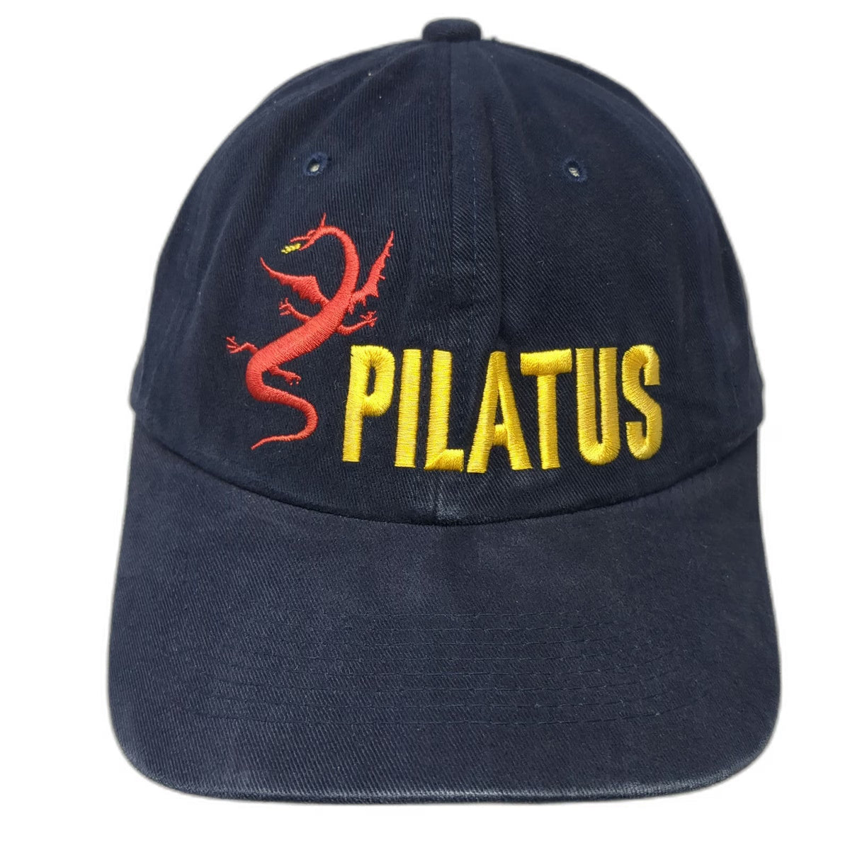 Pilatus Baseball Cap Blue Red Yellow One Size Dragon Aviation Embroidered Hat
