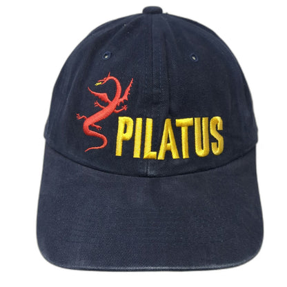Pilatus Baseball Cap Blue Red Yellow One Size Dragon Aviation Embroidered Hat