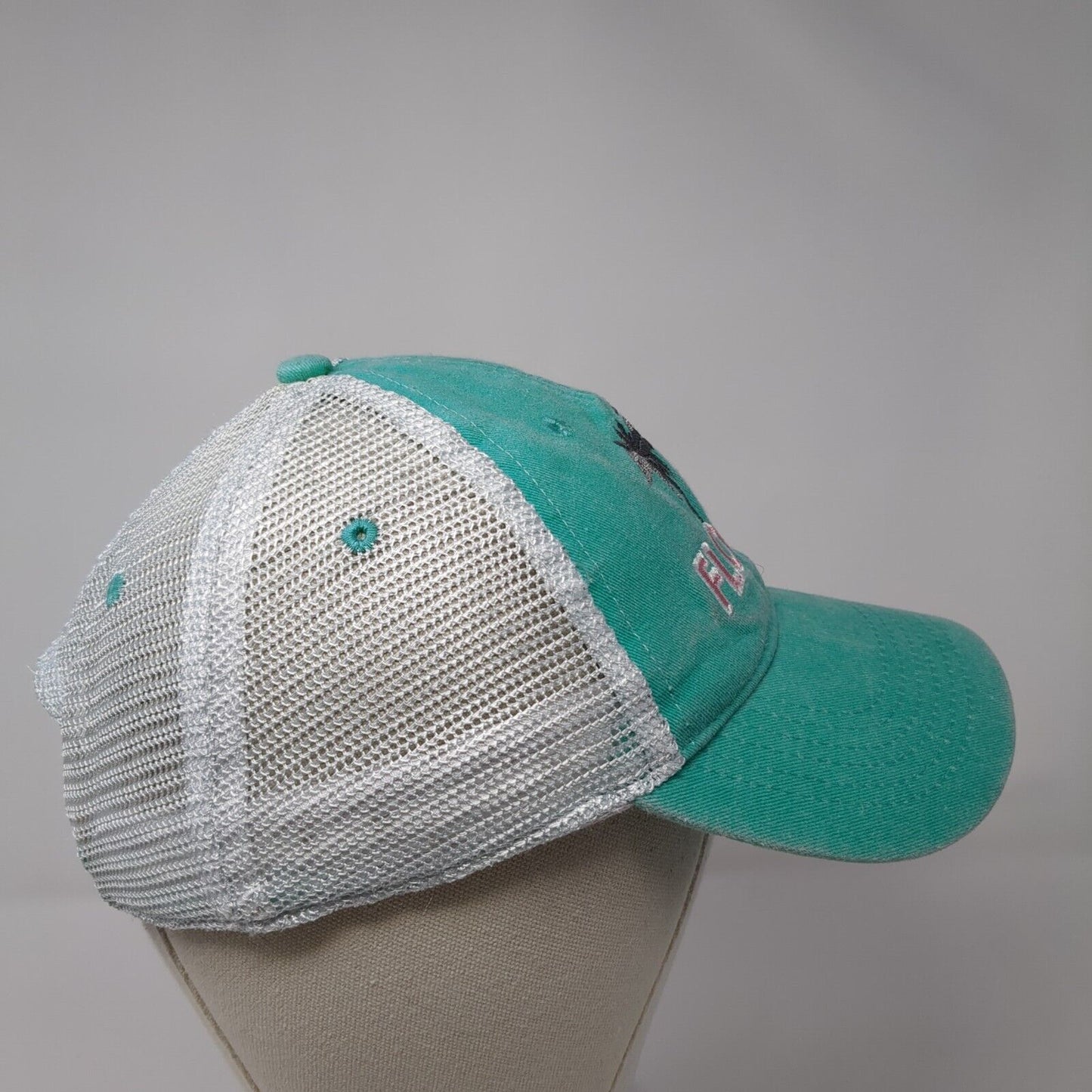 Florida Snapback Trucker Hat Blue OS Adjustable Embroidered Mesh Back Kaufman