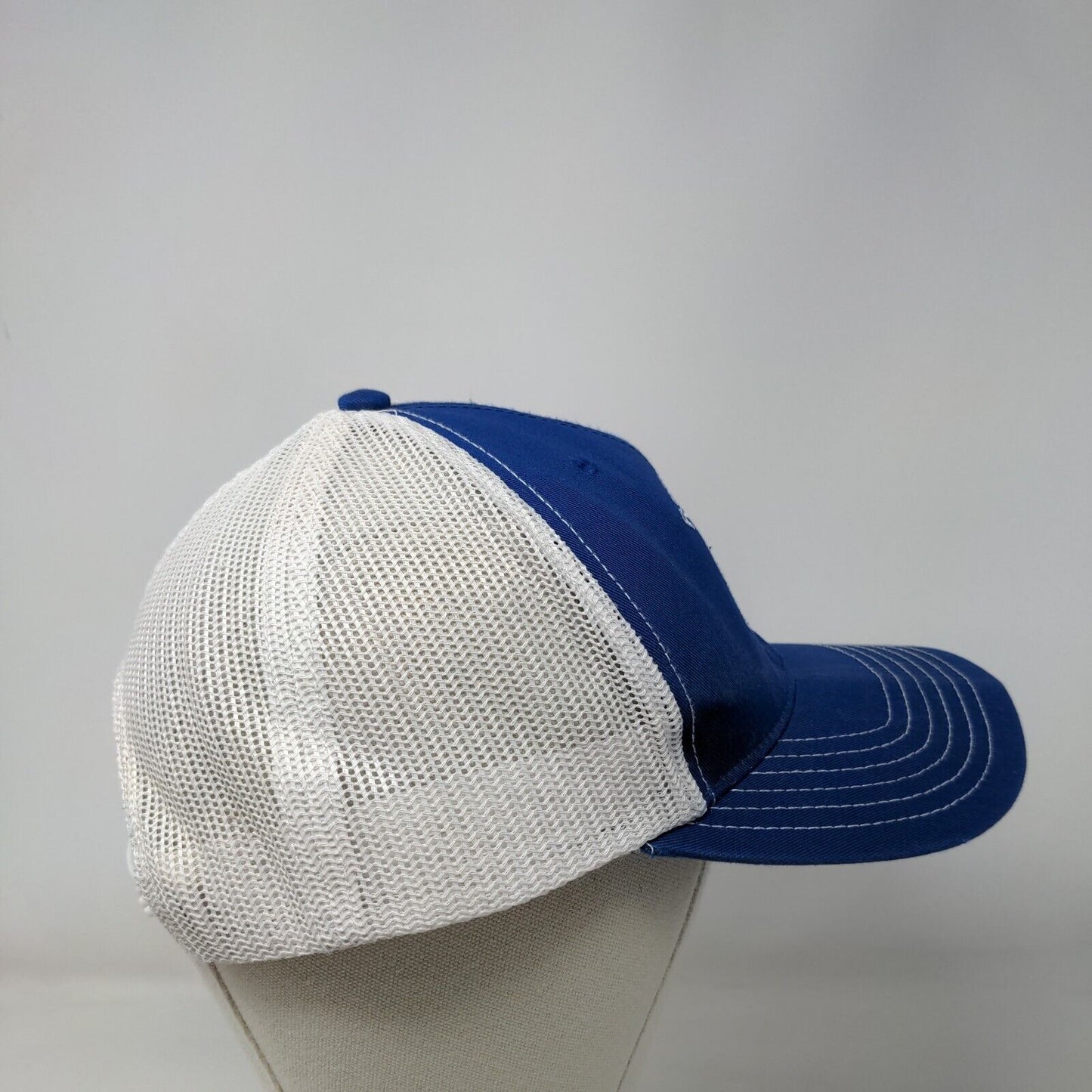 Reel Edge Charters Snapback Trucker Hat Blue OSFM Mesh Back Otto