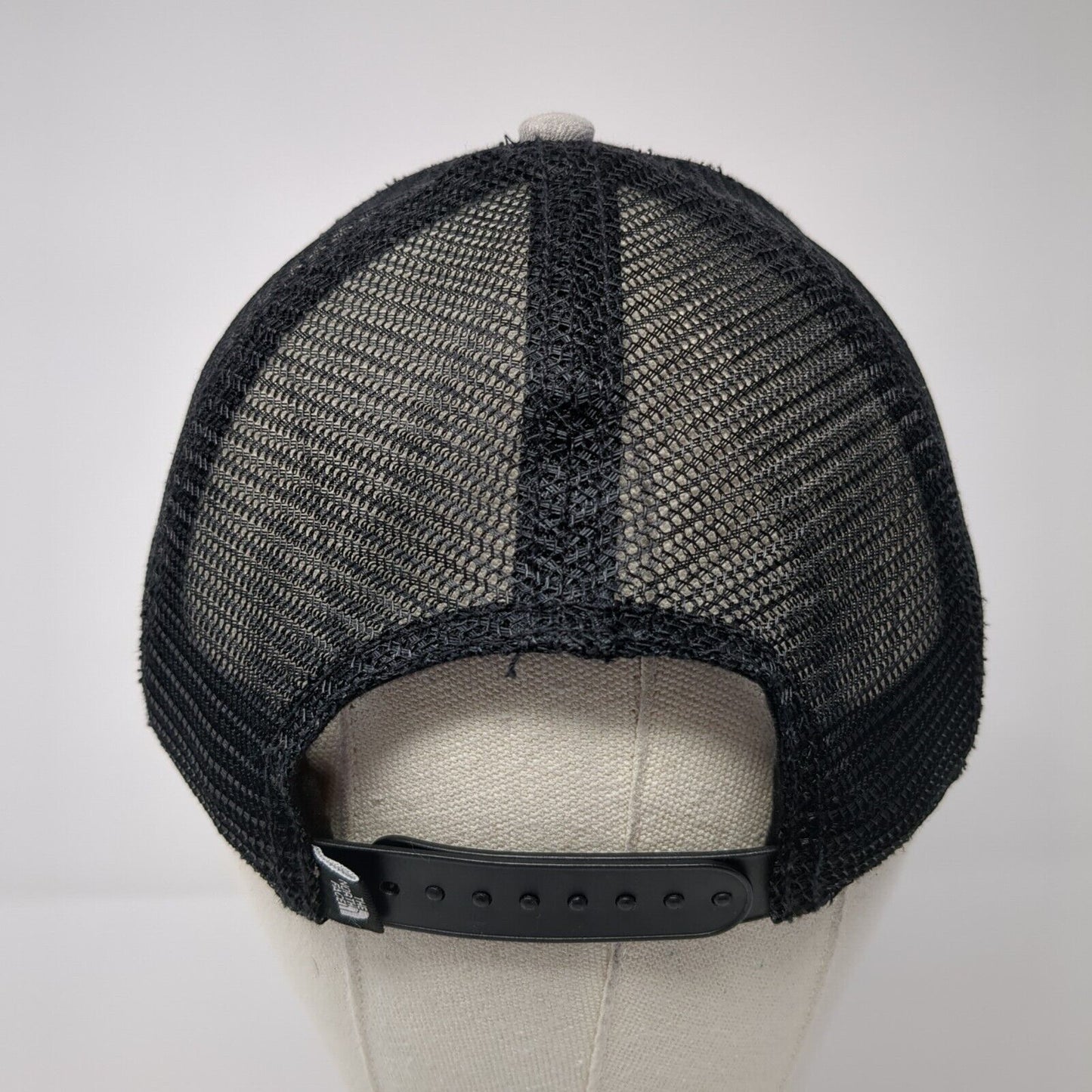 The North Face Bear Snapback Trucker Hat Gray One Size Mesh Back 6 Panel