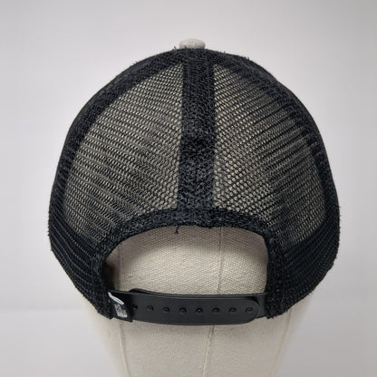 The North Face Bear Snapback Trucker Hat Gray One Size Mesh Back 6 Panel