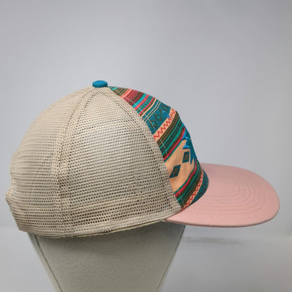 Blessed Girl Trucker Hat Pink One Size John 1:16 Southwestern Snapback Mesh