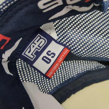 F45 Functional 45 Training Snapback Trucker Hat Blue OS Adjustable Mesh Back