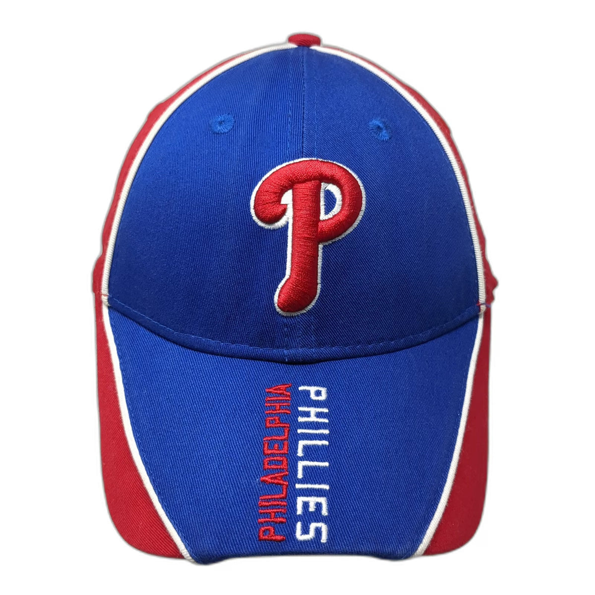 New Era Philadelphia Phillies MLB Baseball Cap Hat Blue Red One Size 9FORTY Logo