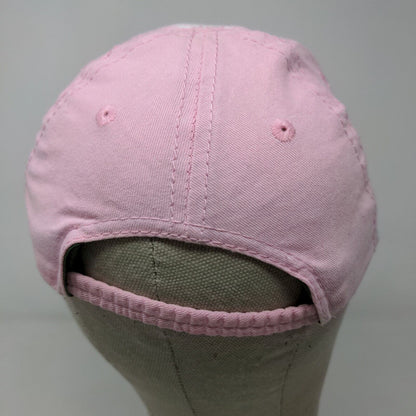 John Deere Girl's Stretchy Hat Pink White Size Toddler OS Horse Graphic Logo