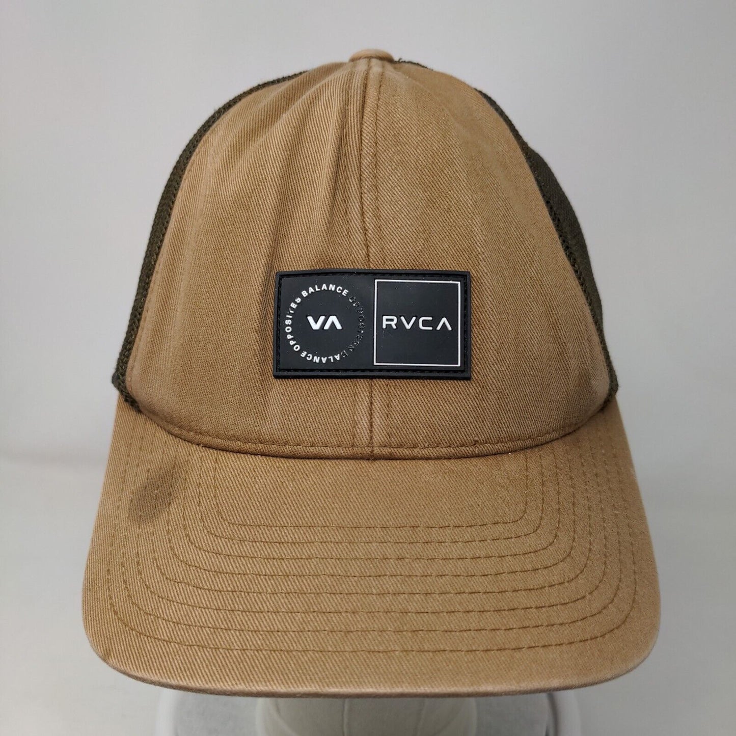 RVCA Patch Snapback Mesh Back Trucker Hat Multicolor Mid Fit Flexfit