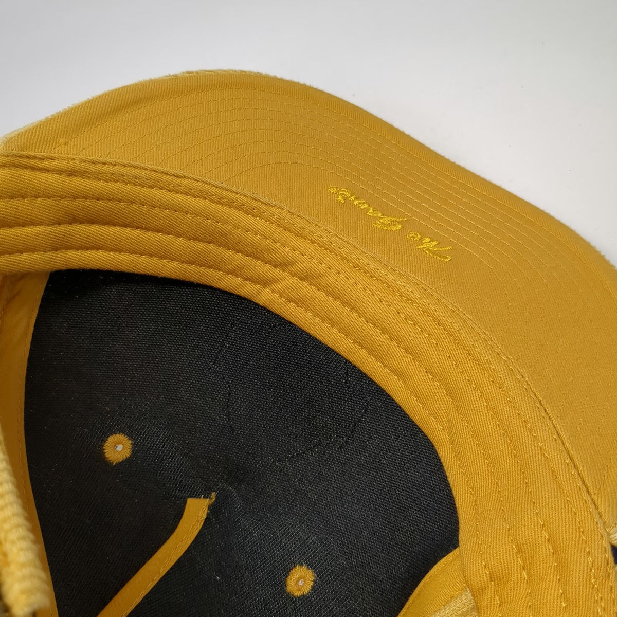 The Game 5 Panel Yellow One Size Corduroy Lake Tahoe Red Hut Rope Slideback Hat