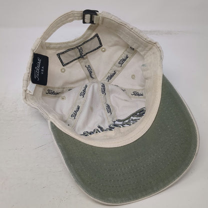 Titleist Baseball Cap Beige One Size FootJoy FJ Adjustable Cotton Green Blue hat