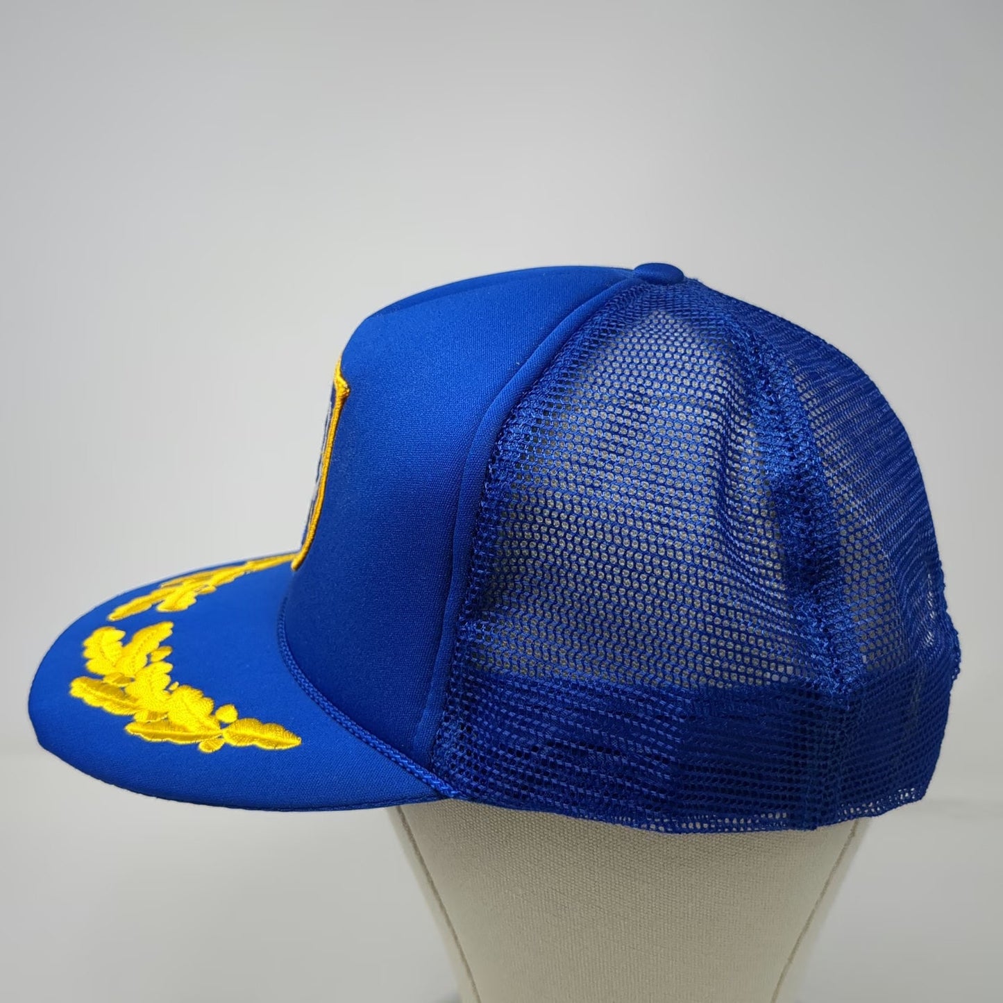 Mo Money Assoc Blue Angels Trucker Hat One Size Scrambled Eggs Snapback Mesh