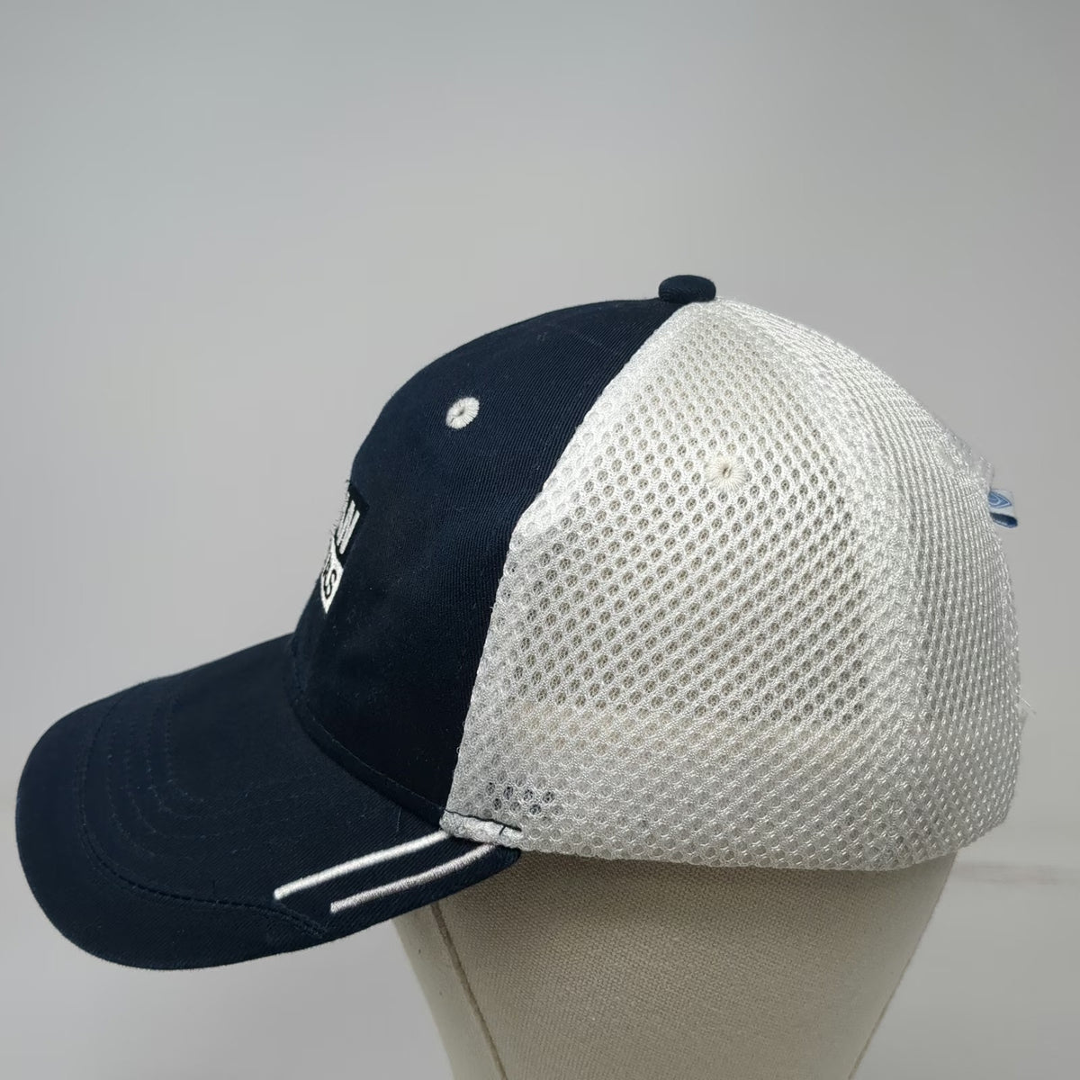 Cap America Titan Rentals Baseball Hat Blue One Size Mesh Back Strapback Stripes