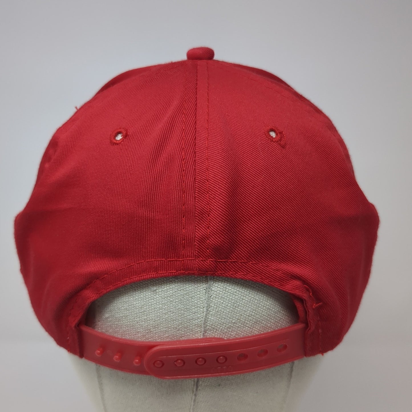 Red Hat Hubby Snapback Hat Red One Size Adjustable Embroidered 6 Panel Otto