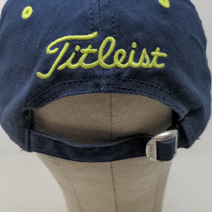 Titleist by New Era Men's Slideback Hat Blue Green Embroidered Big Logo Cotton