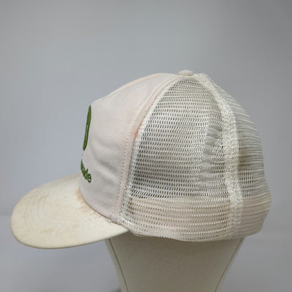 ASI Trucker Hat White One Size Boise Cascade Green Tree Logo Mesh Back Snapback