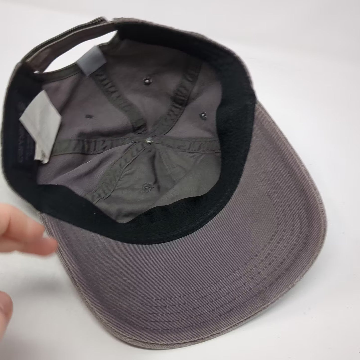 Carhartt Baseball Cap Gray OS Embroidered Logo Adjustable Cotton Canvas Hat