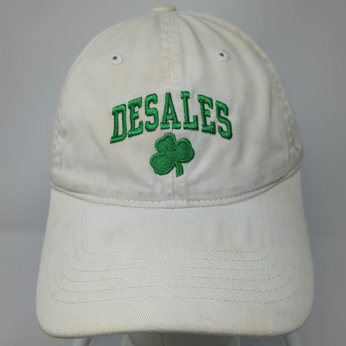 ML Authentic Headwear Baseball Cap Beige One Size DeSales Shamrock Cotton Hat