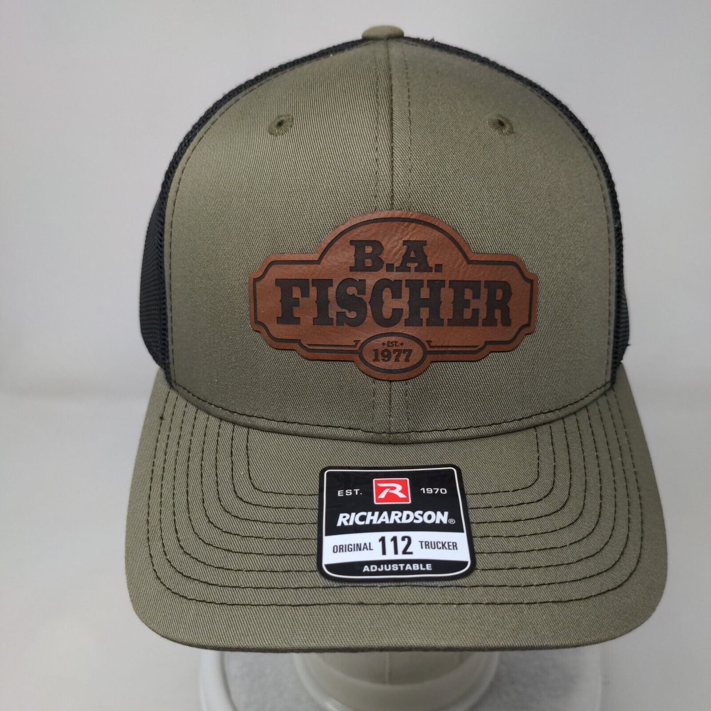 B.A. Fischer Original 112 Trucker Hat Multicolor One Size Adjustable Richardson