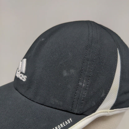 Adidas Aeroready Strapback Hat Black One Size Embroidered White Trim