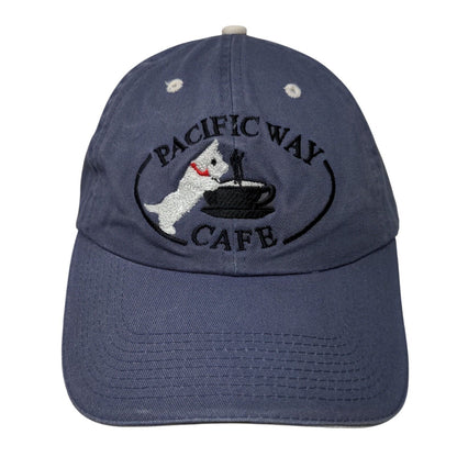 Pacific Way Cafe Slideback Hat Blue OSFA Embroidered Fahrenheit