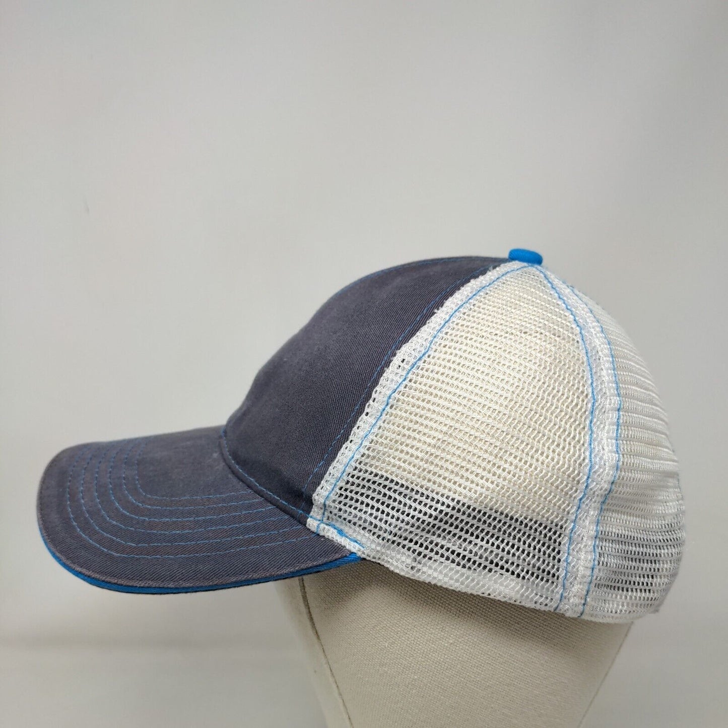 Lifetime Cycle Snapback Trucker Hat Blue One Size Mesh Back ADJ 3Sixty Flex