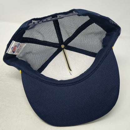 Otto Trucker Hat Blue OSFM Tuck Go For The Glory Fighter Jet Scrambled Eggs Mesh