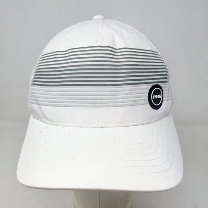 Ping Men's Fitted Mesh Back Trucker Hat White Size L/XL Embroidered Logo