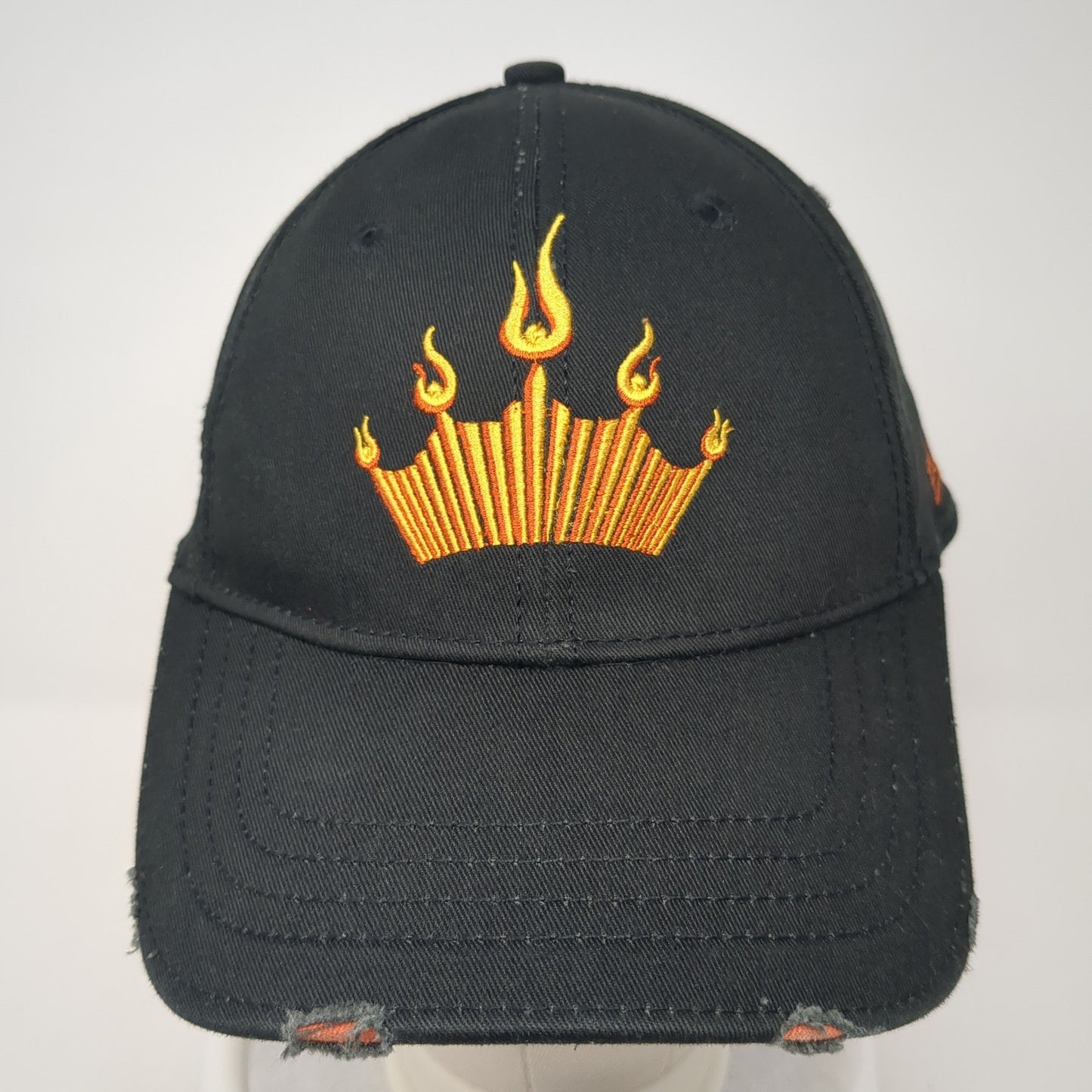 Budweiser Strapback Hat Black One Size Embroidered Adjustable 6 Panel