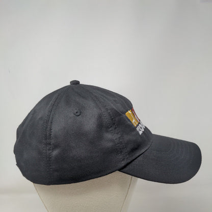 Zoo Boise Strapback Hat Black One Size Adjustable Embroidered 6 Panel