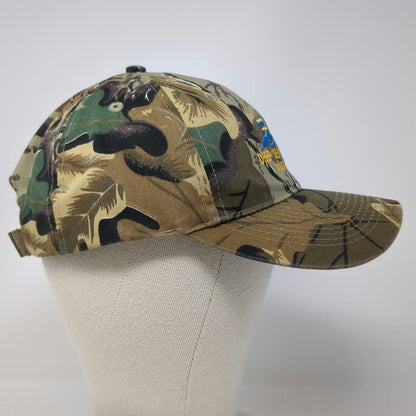 Authentic T-Shirt Co Baseball Cap Green Camo One Size Deep Sea Charters Hat