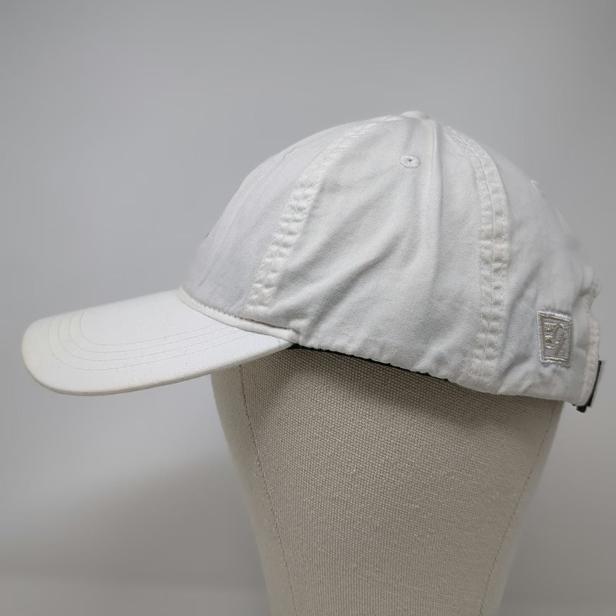 The Game Baseball Cap White OSFM Pine Tree P.L.P. Embroidered Logo Hat Cotton