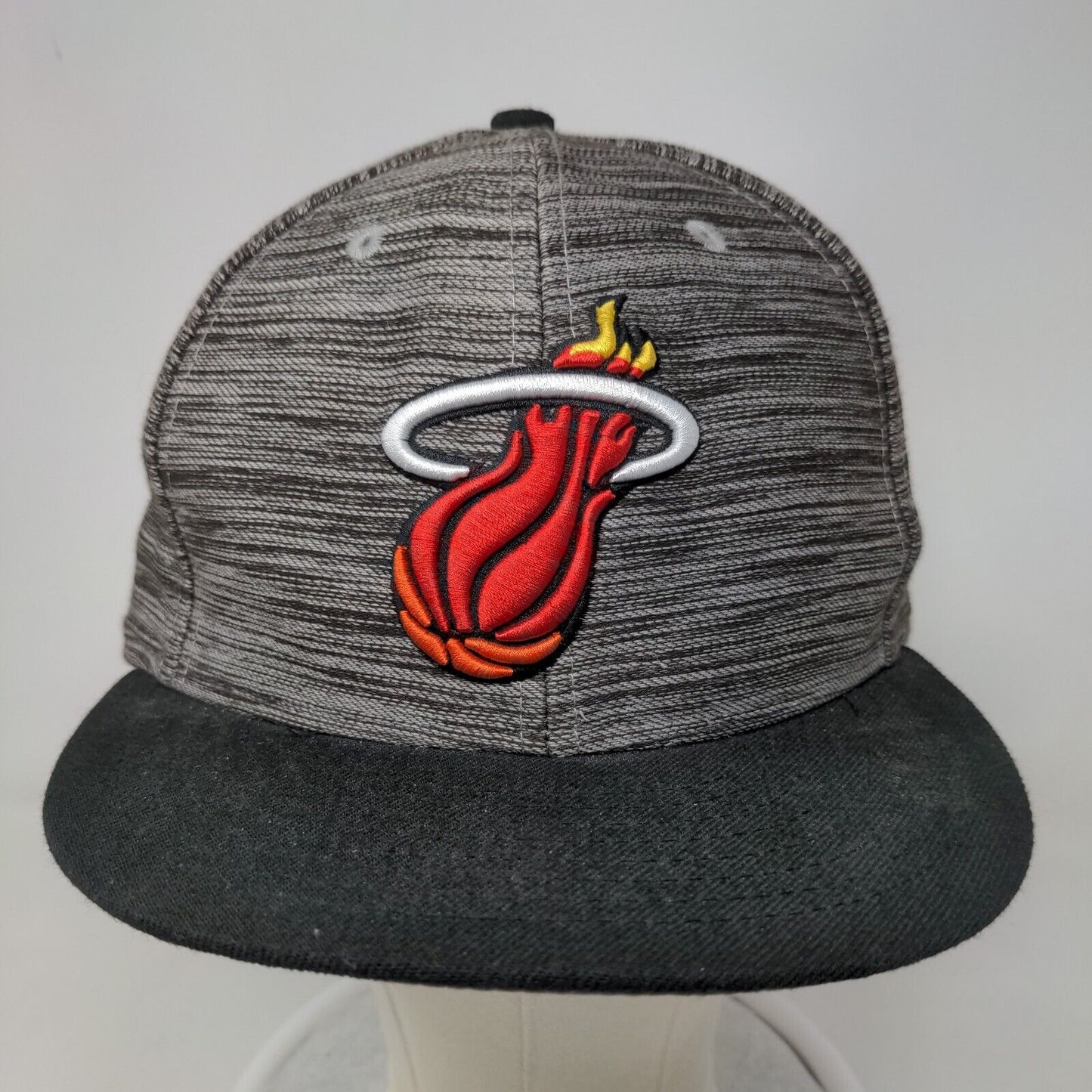 New Era Men's Snapback Hat Multicolor OSFM Miami Heat Hardwood Classics Logo