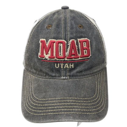 Legacy Trucker Hat Gray One Size Mesh Back Snapback Moab Utah Red White Green