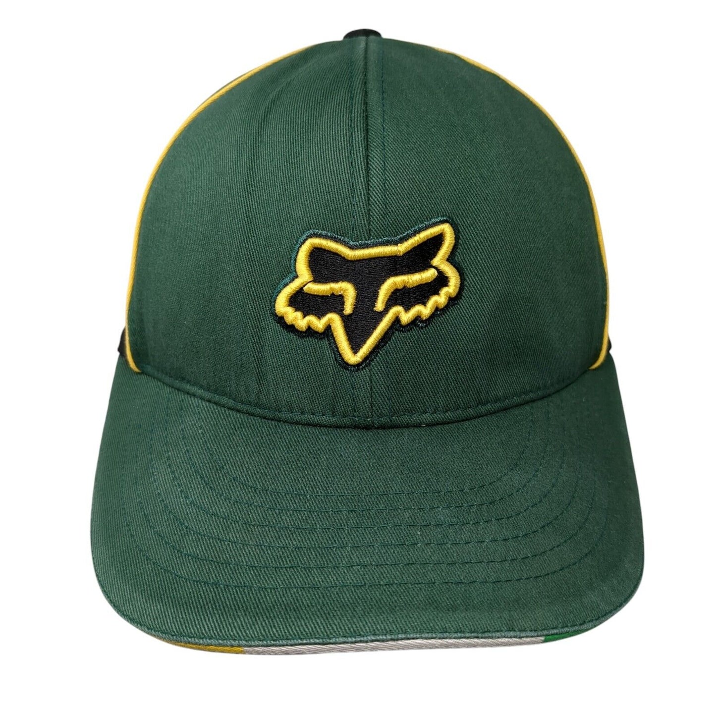 Fox Fitted Hat Multi L/XL Embroidered Flexfit Colorblock 6 Panel