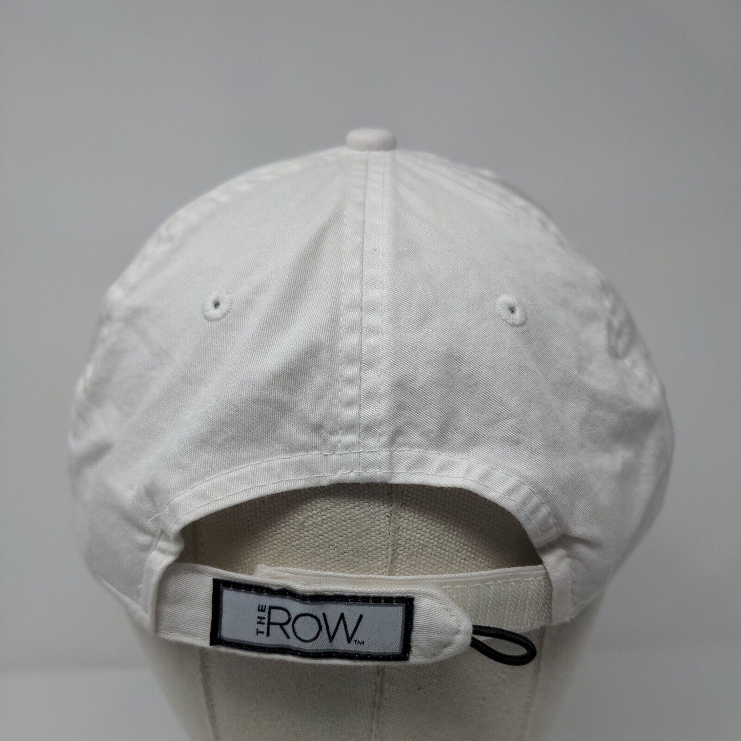 Super Bash The Row 2019 Strapback Hat White Classic Cut Embroidered