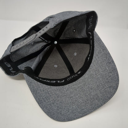 Yupoong Snapback Hat Gray One Size Adjustable 110 Flexfit Tech Blank Polyester