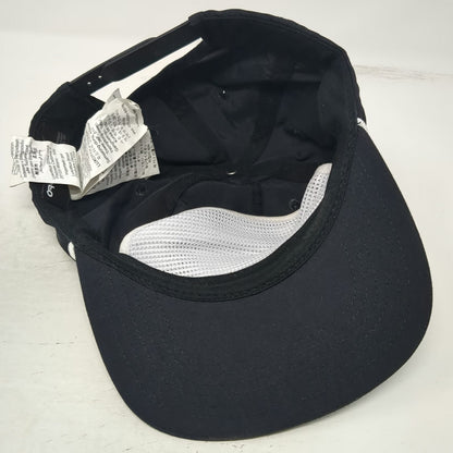 Oakley 5 Panel Hat Black OSFM Snapback Rope Palm Tree Diamond Patch Nylon Sport