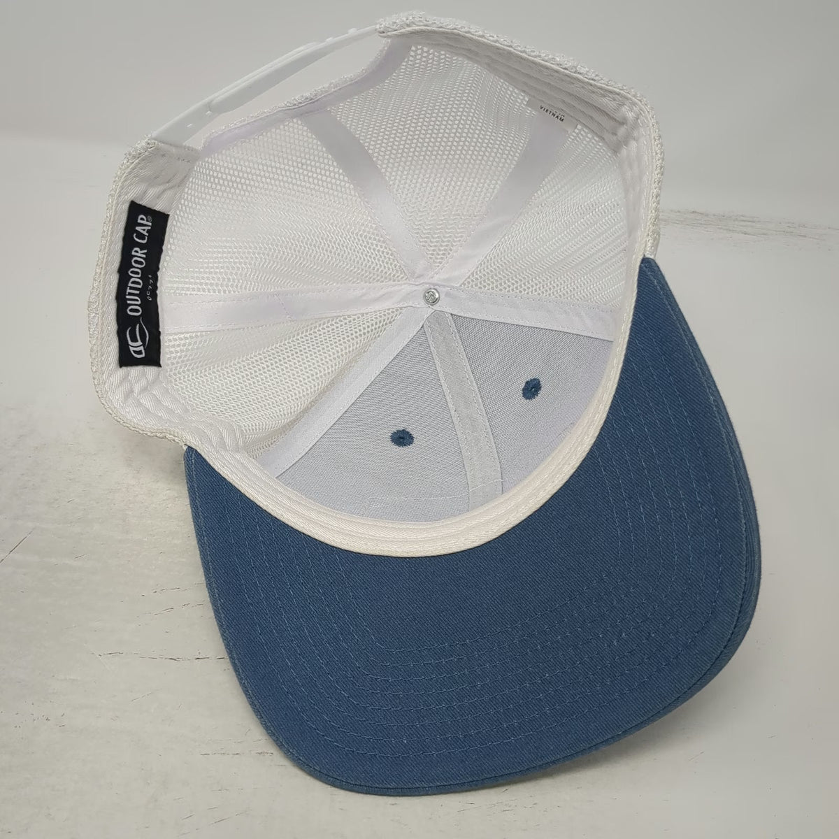 Outdoor Cap Trucker Hat Blue One Size Danone North America Mesh Back Snapback